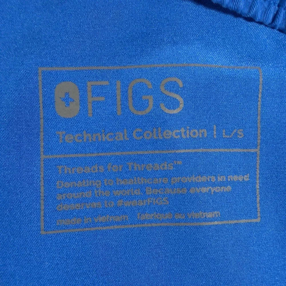FIGS Scrub Jogger Pants Mens Large‎ Royal Blue Drawstring Medical
